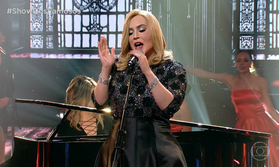 Naiara Azevedo interpretou a Adele no Show dos Famosos