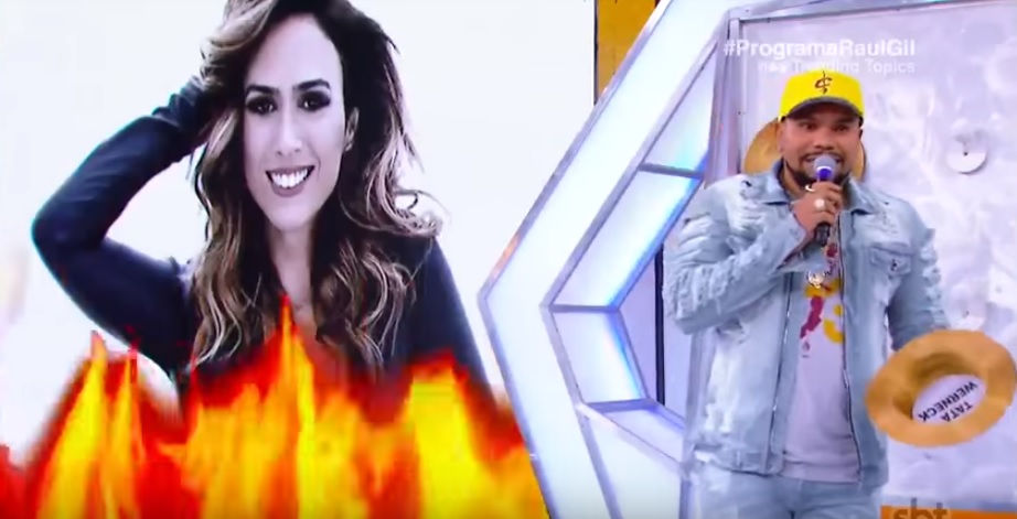 Naldo nao tirou o chapeu para Tata Werneck no Programa Raul Gil