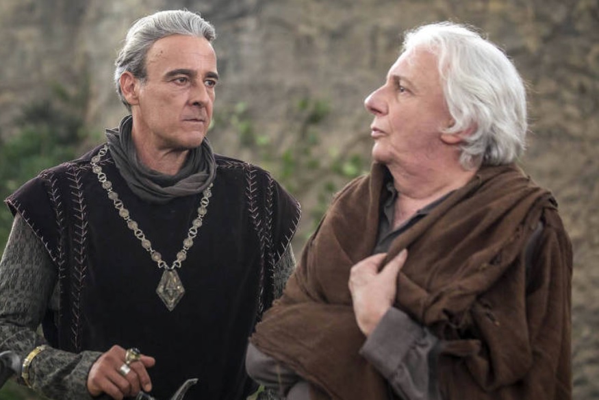 Otavio (Alexandre Borges) e Augusto (Marco Nanini) de Deus Salve o Rei