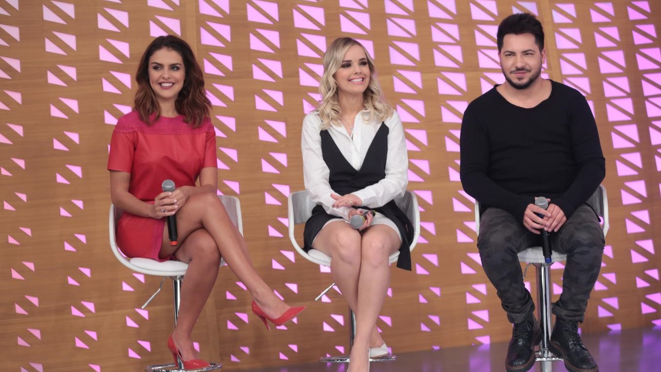 Paloma Bernardi, Thaeme e Thiago no Hora do Faro
