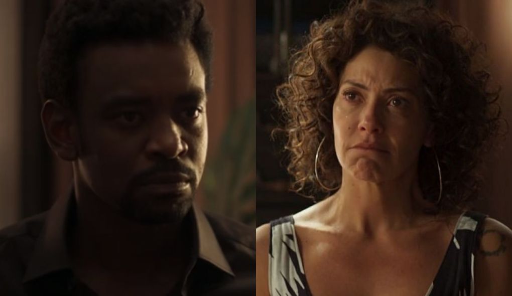 Roberval (Fabricio Boliveira) e Cacau (Fabiula Nascimento) de Segundo Sol