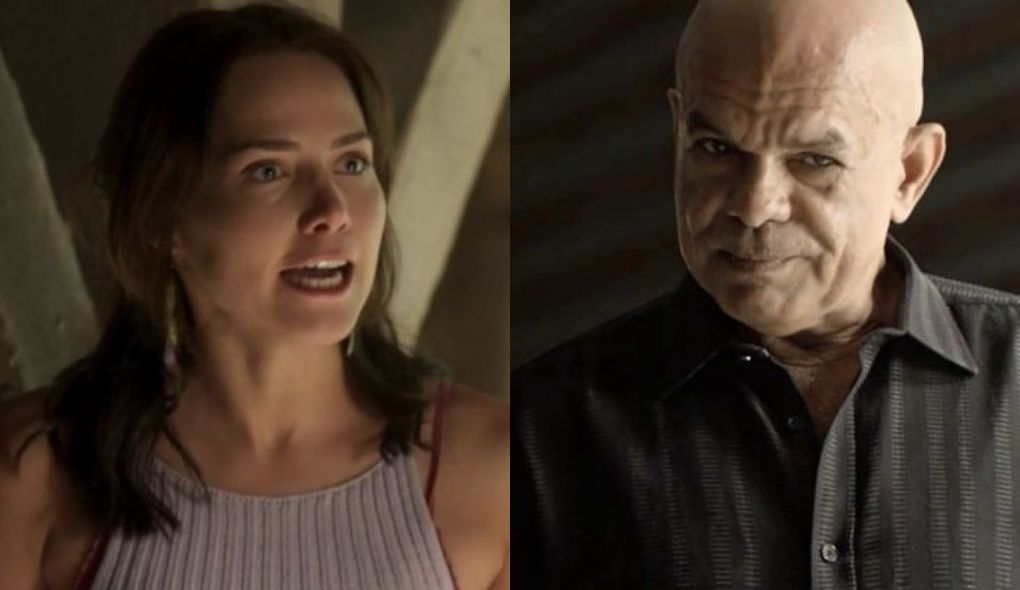 Rosa (Leticia Colin) e Galdino (Narcival Rubens) de Segundo Sol