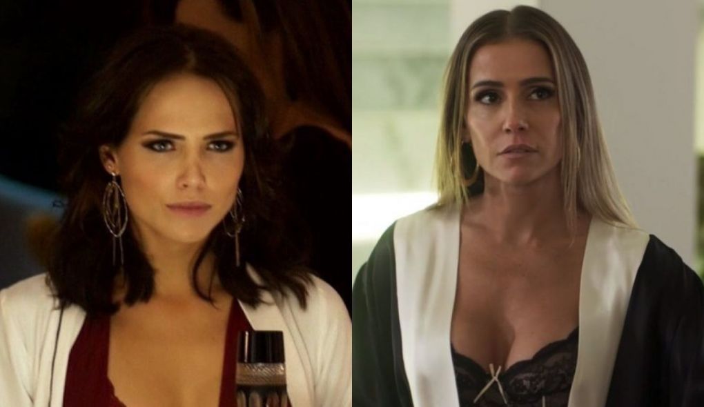 Rosa (Leticia Colin) e Karola (Deborah Secco) de Segundo Sol
