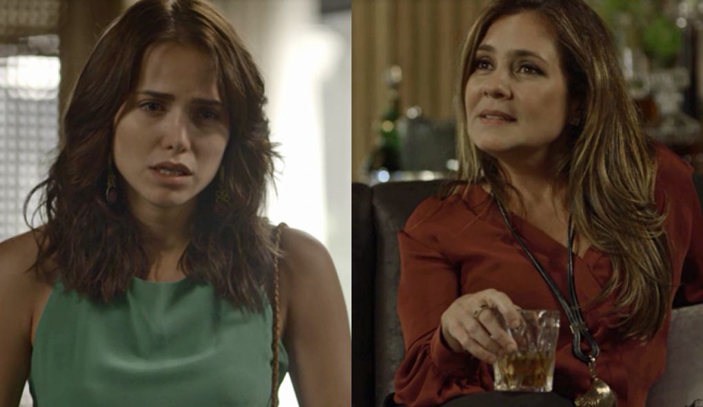 Rosa (Leticia Colin) e Laureta (Adriana Esteves) de Segundo Sol