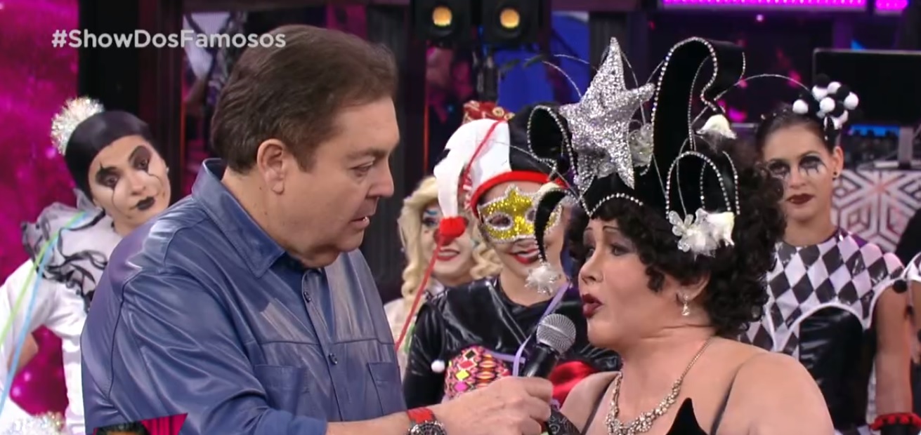 Sandra de Sa no Show dos Famosos