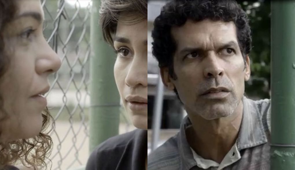 Selma (Carol Fazu), Maura (Nanda Costa) e Lourival (Jackson Costa) de Segundo Sol
