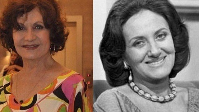 As duas intérpretes de Tia Magda: Rosamaria Murtinho e Ida Gomes
