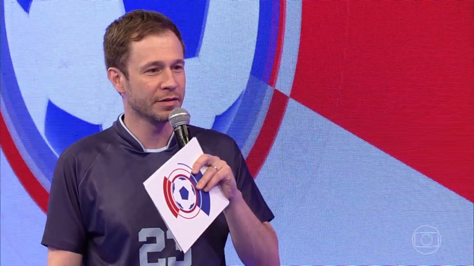 Tiago Leifert no Central da Copa