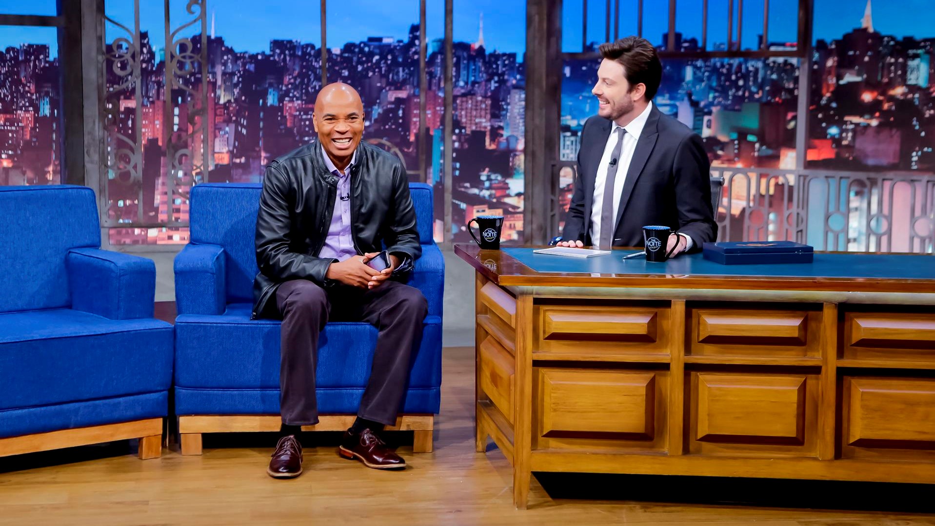Tony Harris no The Noite com Danilo Gentili