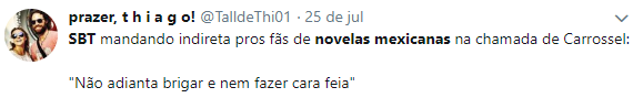 Internautas se manifestam contra a reprise de Carrossel (Reprodução: Twitter)