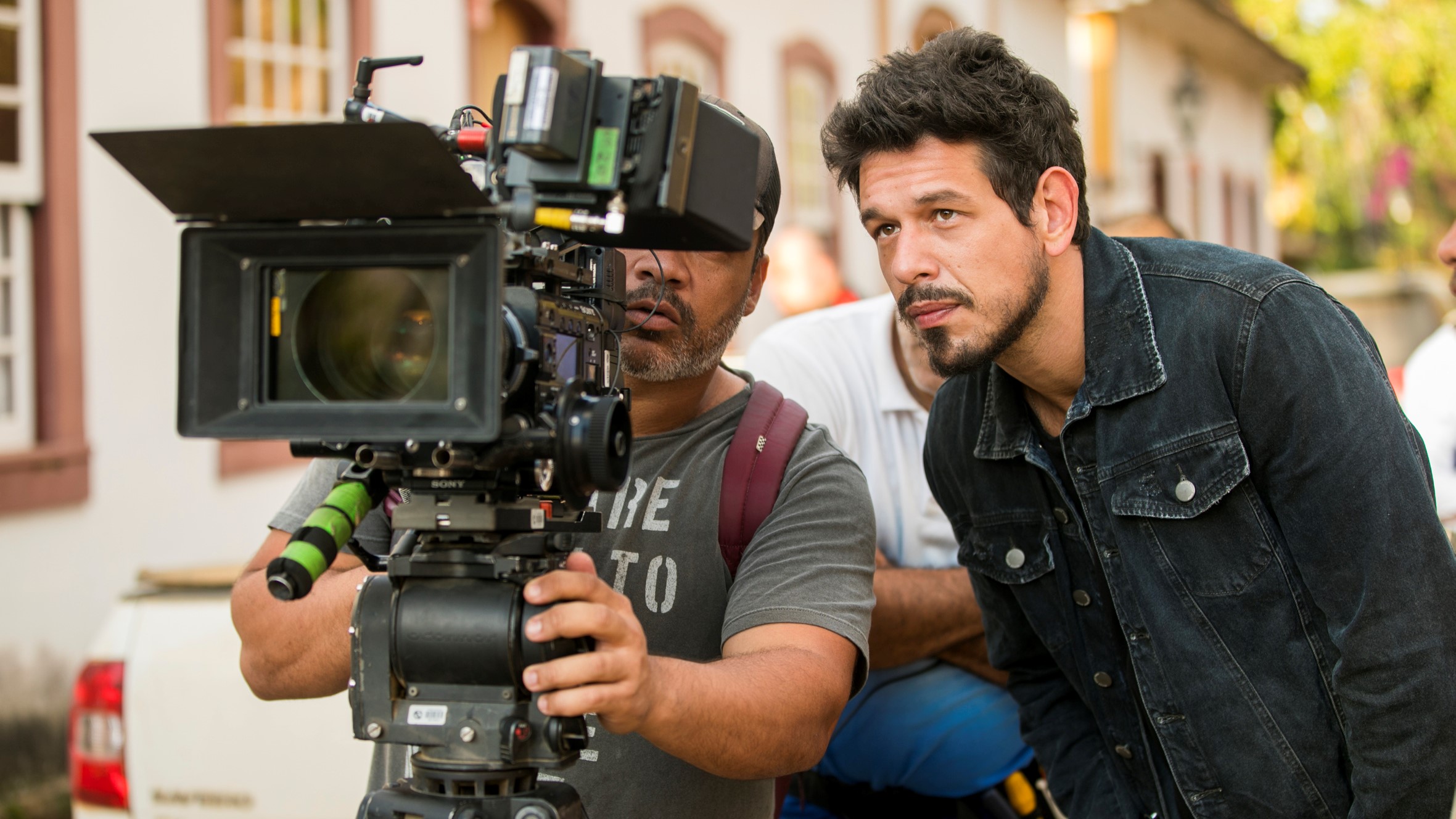 João Vicente de Castro, como Alain, nos bastidores de gravação de Espelho da Vida em Tiradentes
