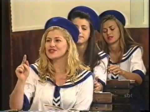 Patrícia Opik como Alemanha em A Escolinha do Golias (Reprodução)
