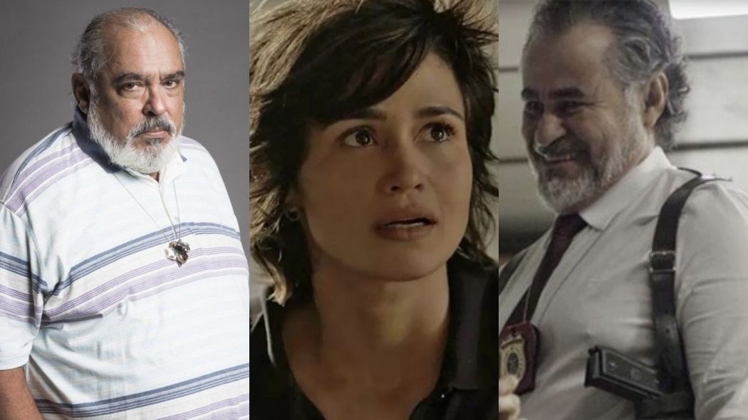 Agenor (Roberto Bonfim), Maura (Nanda Costa) e Viana (Carlos Betao) de Segundo Sol