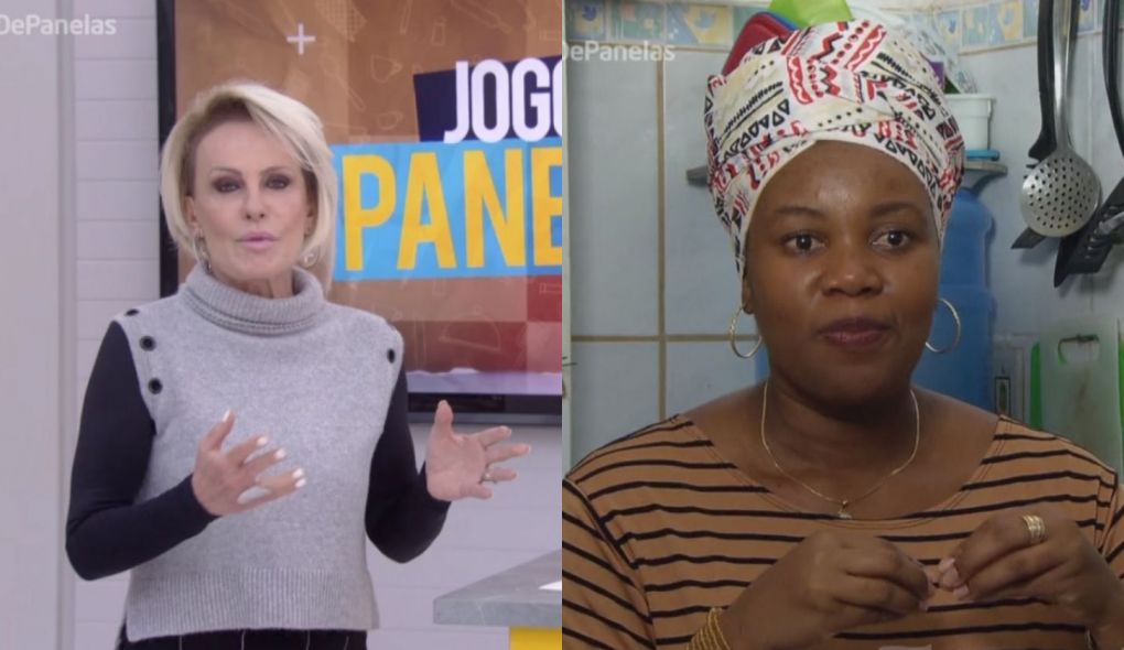 Ana Maria Braga e Daiana, participante do Jogo de Panelas, reality do Mais Voce