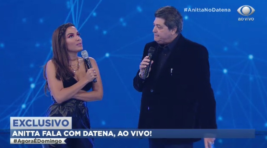 Anitta participou do Agora e Domingo