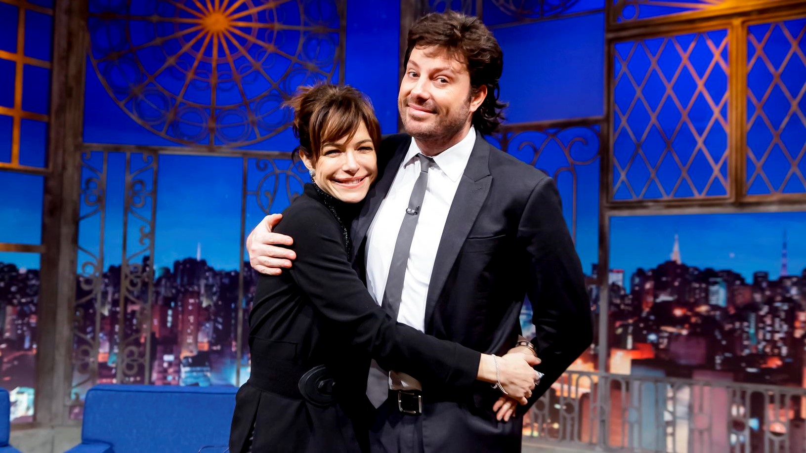 Babi Xavier e Danilo Gentili no The Noite