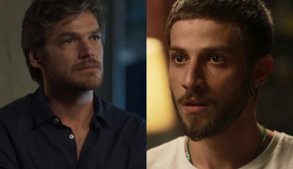 Beto (Emilio Dantas) e Icaro (Chay Suede) de Segundo Sol