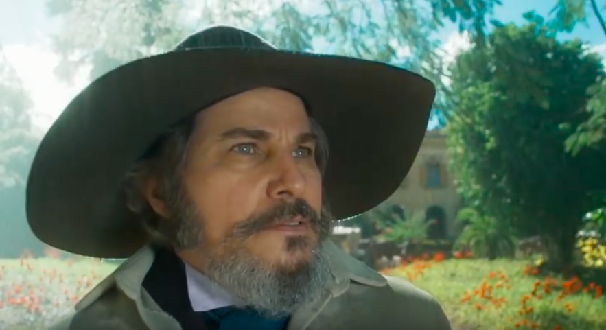 Dom Sabino é o dono da Fazenda Nossa Senhora do Ó em O Tempo Não Para