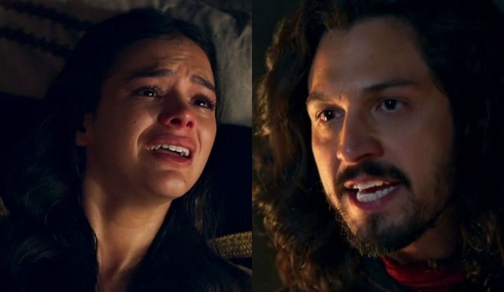 Catarina (Bruna Marquezine) e Afonso (Romulo Estrela) de Deus Salve o Rei