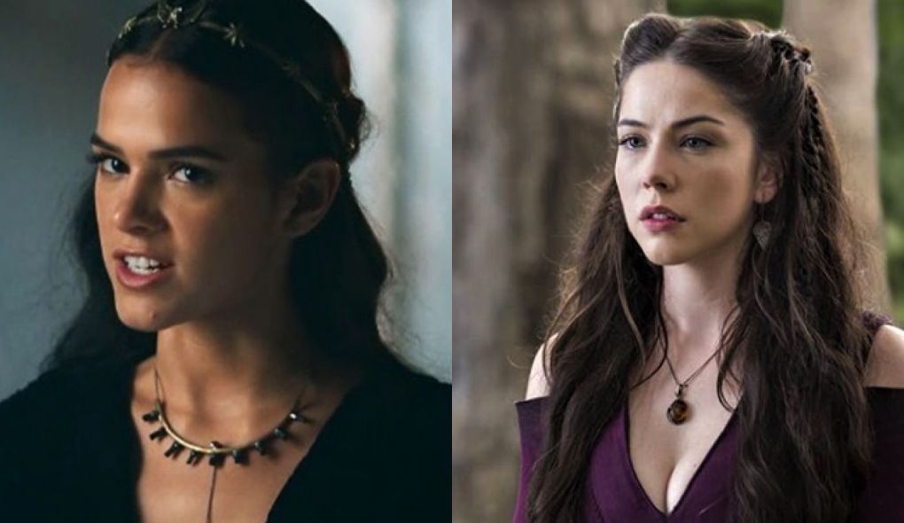 Catarina (Bruna Marquezine) e Brice (Bia Arantes) de Deus Salve o Rei