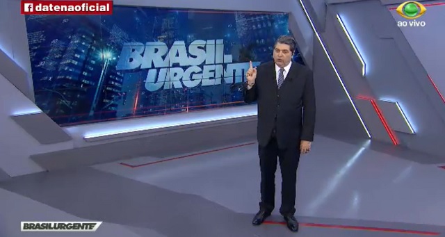 José Luiz Datena, no Brasil Urgente, da Band