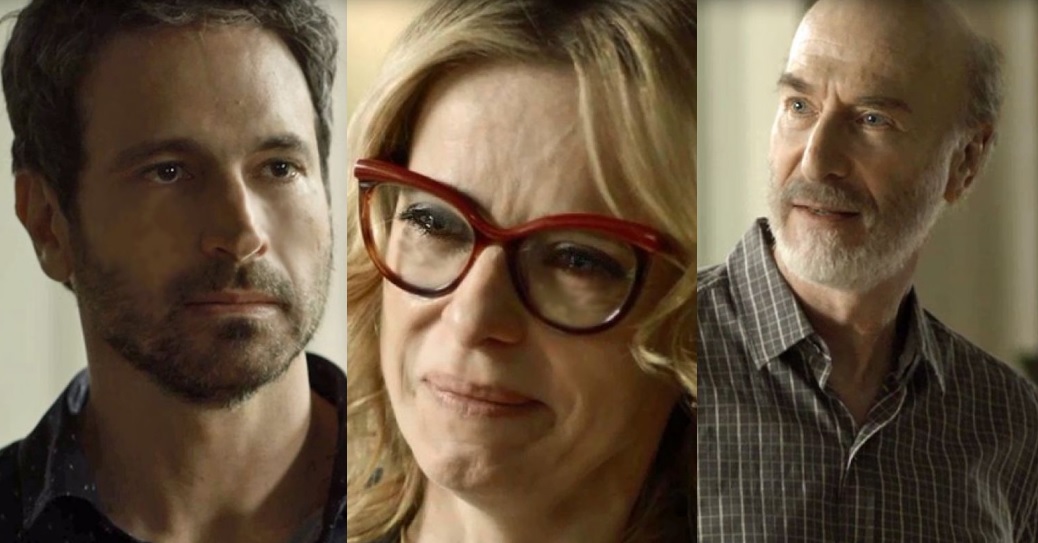 Edgar (Caco Ciocler), Karen (Maria Luisa Mendonca) e Severo (Odilon Wagner) de Segundo Sol