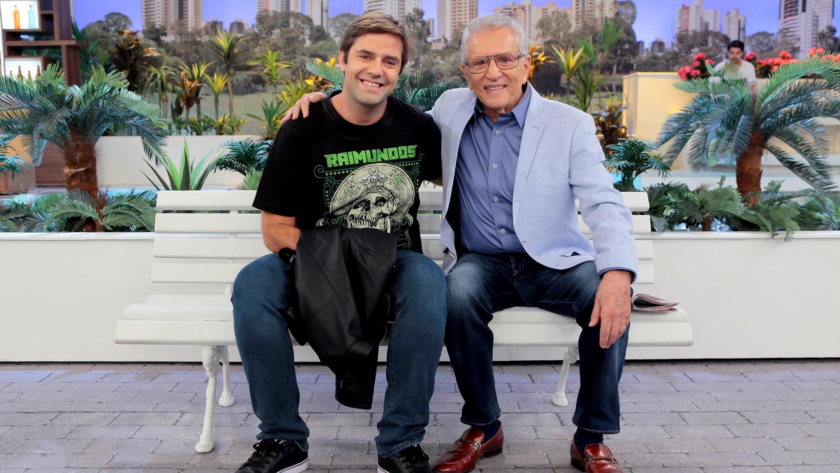Fábio Rabin e Carlos Alberto de Nóbrega em A Praça É Nossa
