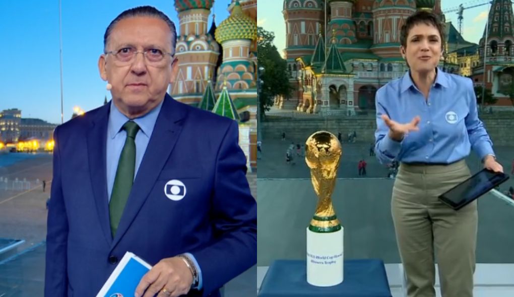 Galvao Bueno e Sandra Annenberg
