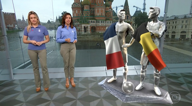 Fernanda Gentil e Ana Paula Araújo, no Bom Dia Brasil, da Globo, seguem na Rússia; emissoras começam a reduzir equipes