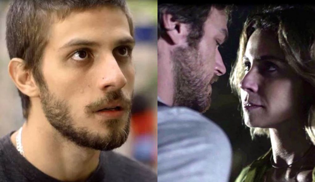 Icaro (Chay Suede), Beto (Emilio Dantas) e Luzia (Giovanna Antonelli) de Segundo Sol