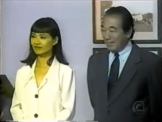 Cristina Sano e Ken Kaneko em Zazá (Reprodução/TV Globo)