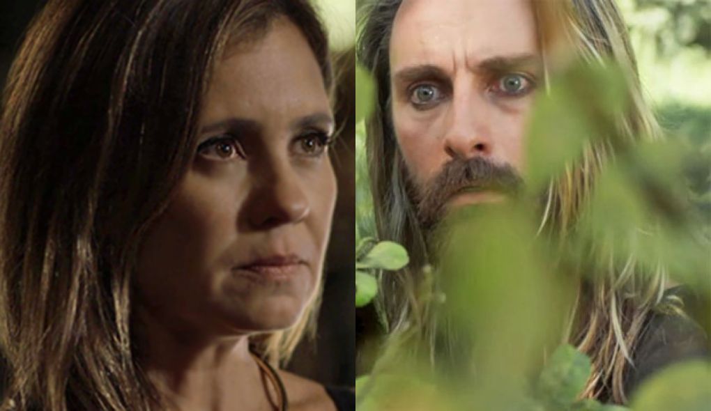 Laureta (Adriana Esteves) e Groa (Andre Dias) de Segundo Sol
