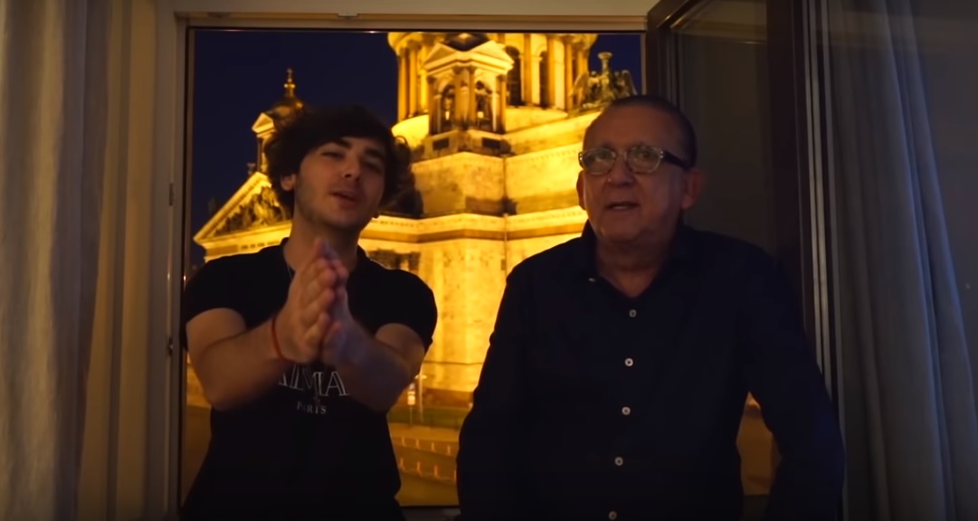 Luca Bueno e Galvao Bueno