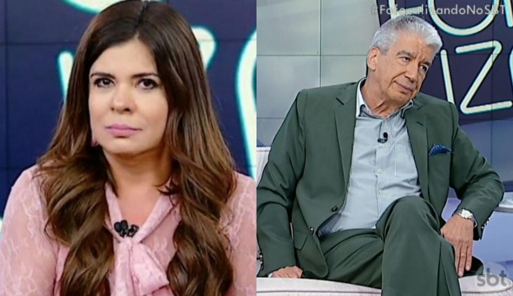Mara Maravilha e Decio Piccinini se estranharam no Fofocalizando