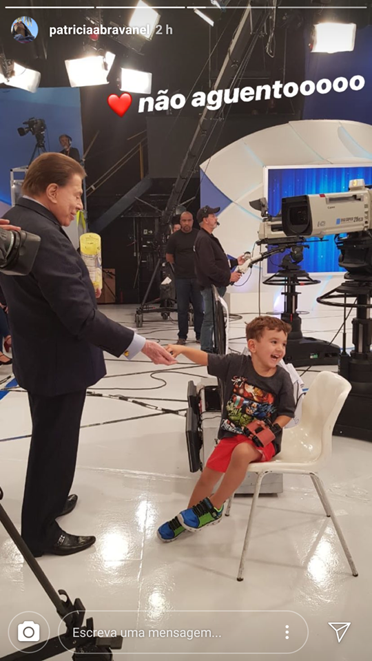 Neto interagindo com Silvio Santos