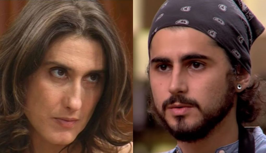Paola Carosella e Hugo, finalista do MasterChef