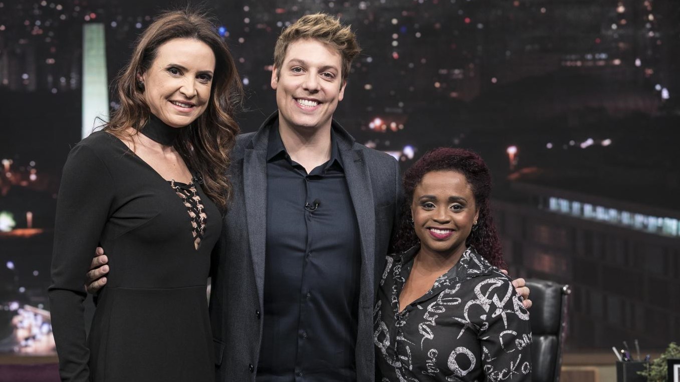 Maureen Maggi e Daiane dos Santos no Programa do Porchat