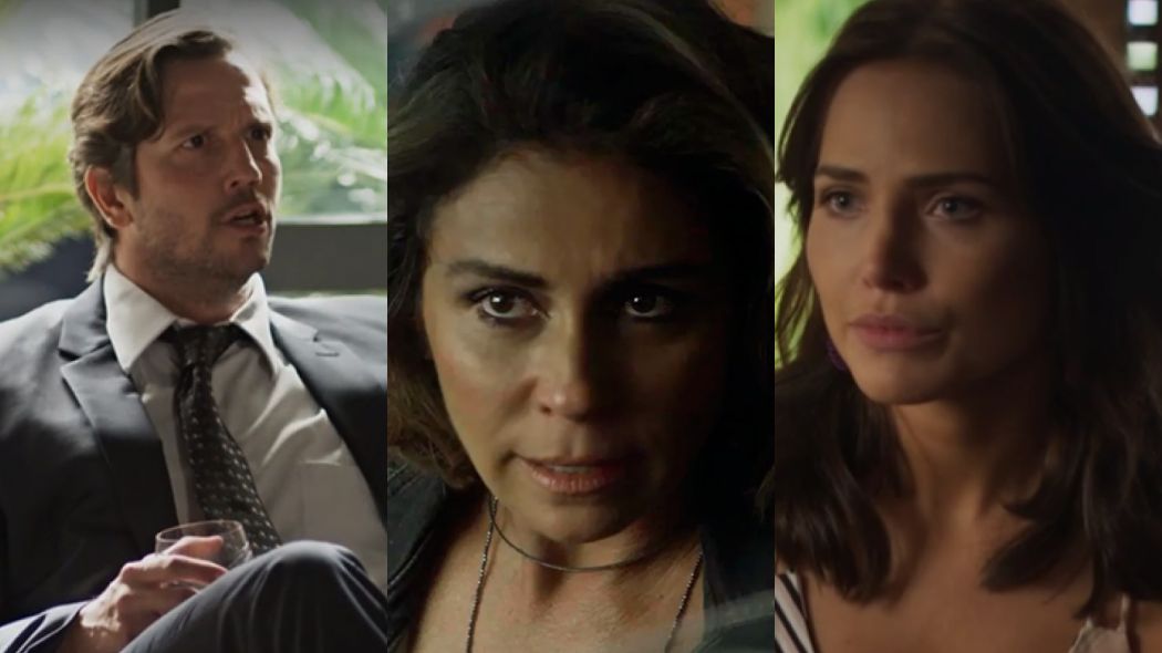 Remy (Vladimir Brichta), Luzia (Giovanna Antonelli) e Rosa (Leticia Colin) de Segundo Sol