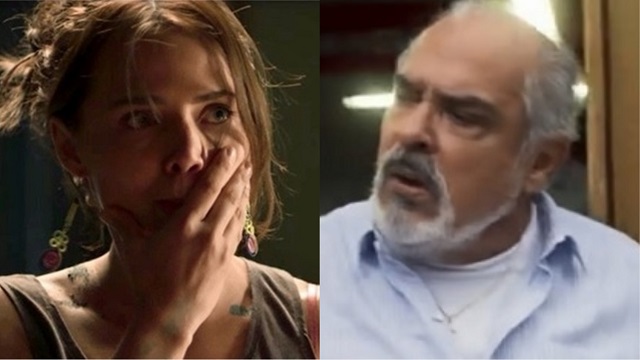 Rosa (Letícia Colin) e Agenor (Roberto Bonfim), de Segundo Sol, da Globo