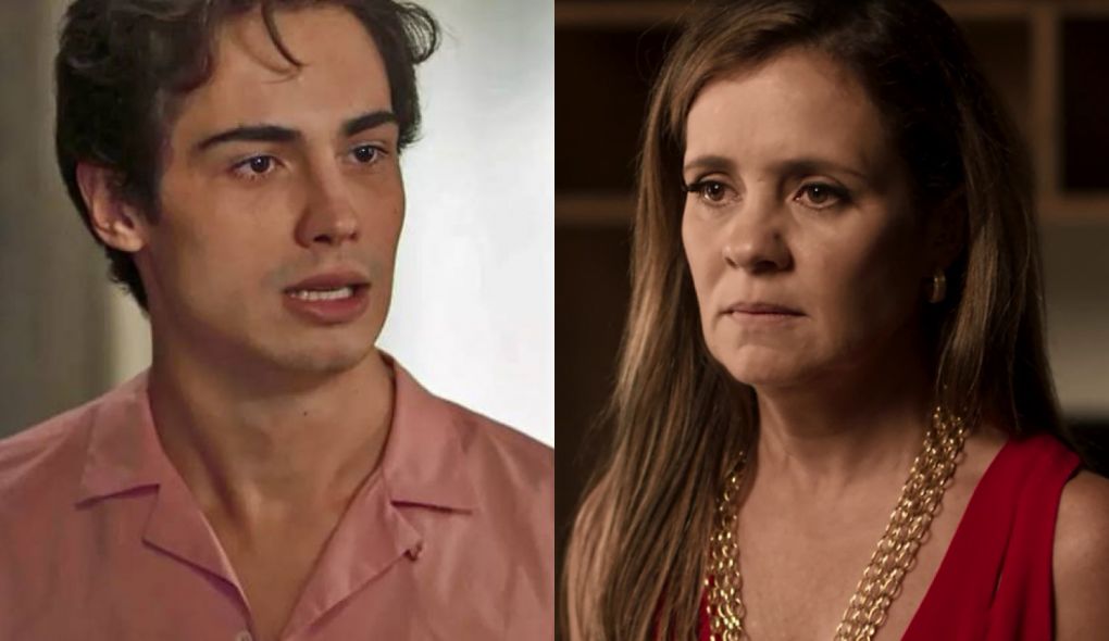 Valentim (Danilo Mesquita) e Laureta (Adriana Esteves) de Segundo Sol