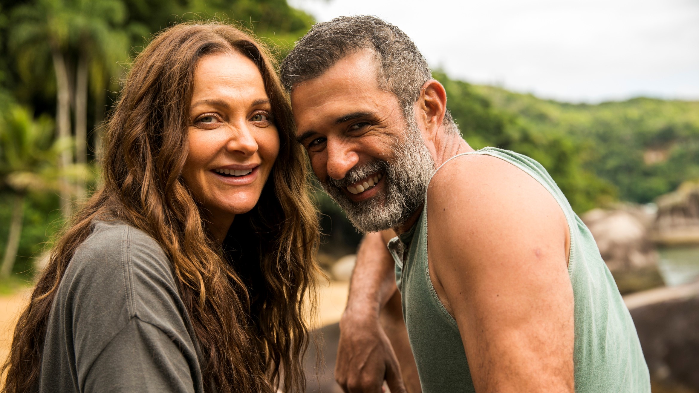Monalisa ( Alexandra Richter) e Marino ( Marcos Pasquim) em O Tempo Não Para