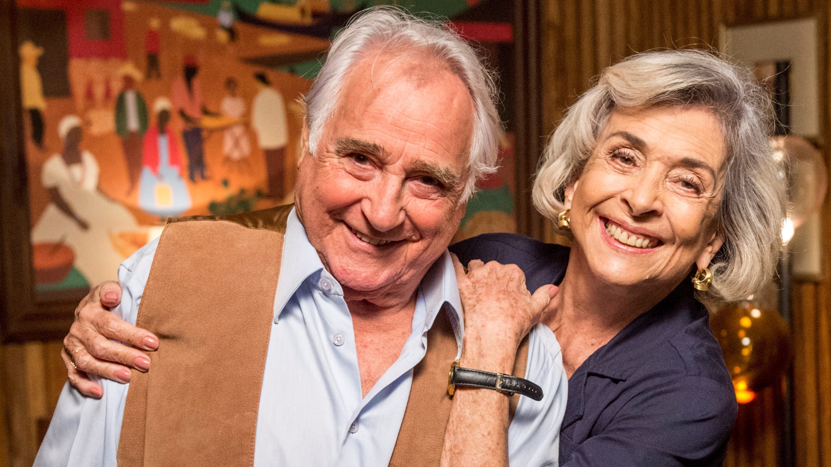 Seu Heitor (Luis Gustavo) e Olívia (Betty Faria) em Malhação