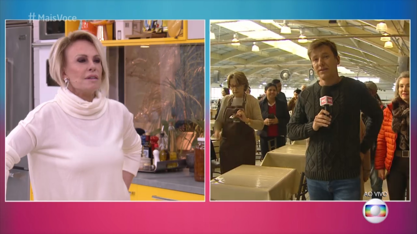 Ana Maria Braga e Felipe Suhre no Mais Voce