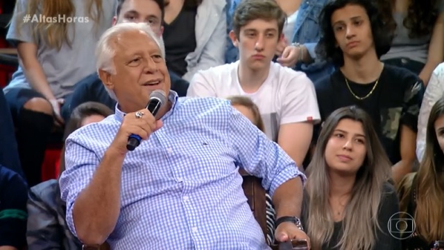 Ator Antonio Fagundes, no Altas Horas, da Globo