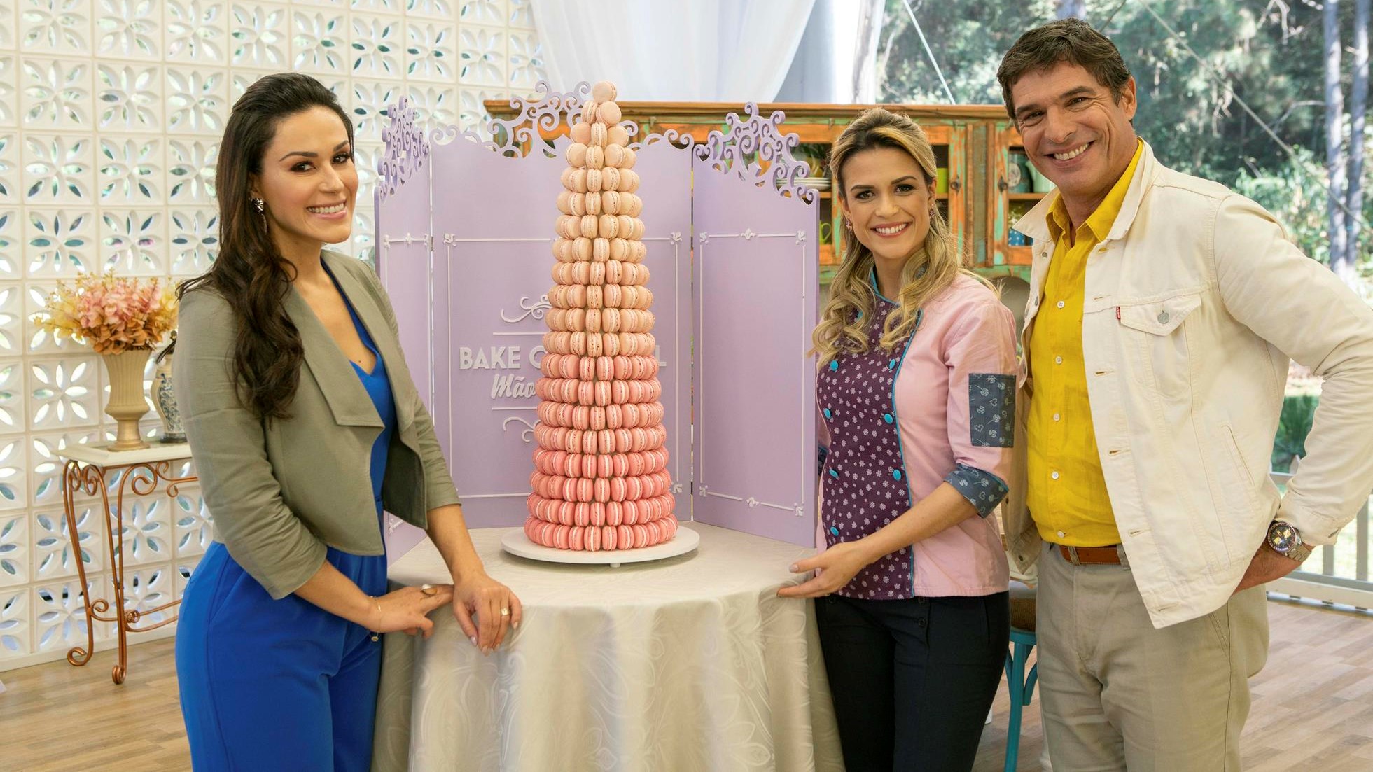 Nadja Haddad, Beca Milano e Olivier Anquier no Bake Off Brasil - Mão na Mass