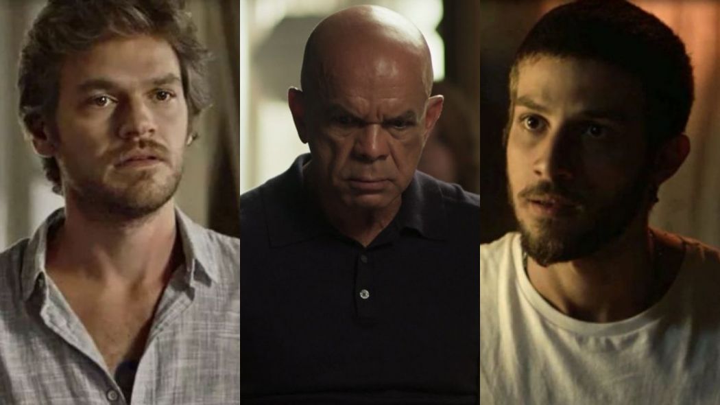 Beto (Emilio Dantas), Galdino (Narcival Rubens) e Icaro (Chay Suede) de Segundo Sol