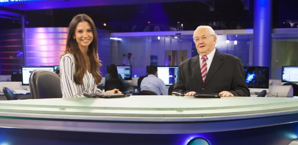 Boris Casoy e Amanda Klein (Divulgação)