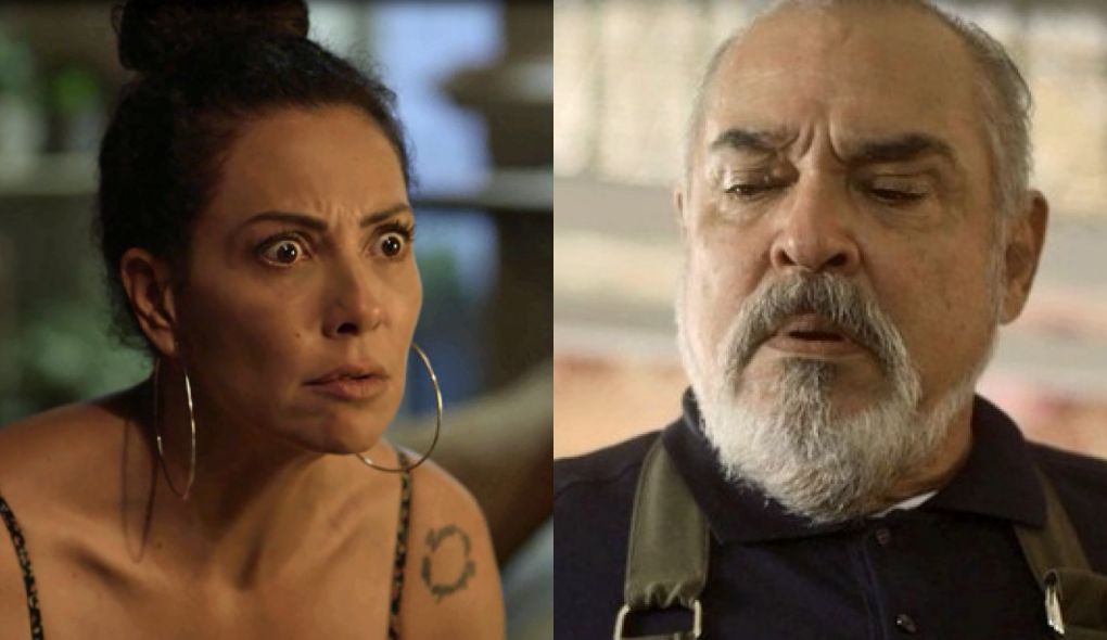 Cacau (Fabiula Nascimento) e Agenor (Roberto Bonfim) de Segundo Sol