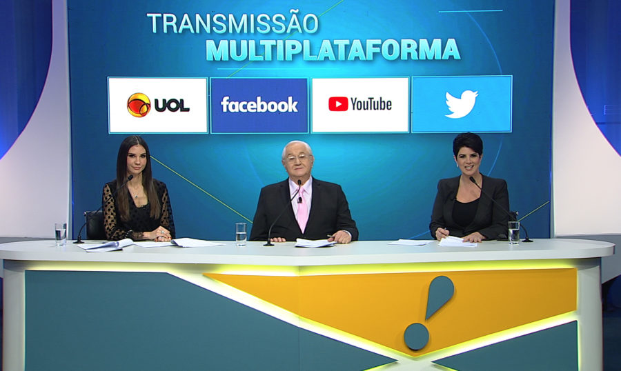 Debate na RedeTV! com transmissão multiplataforma