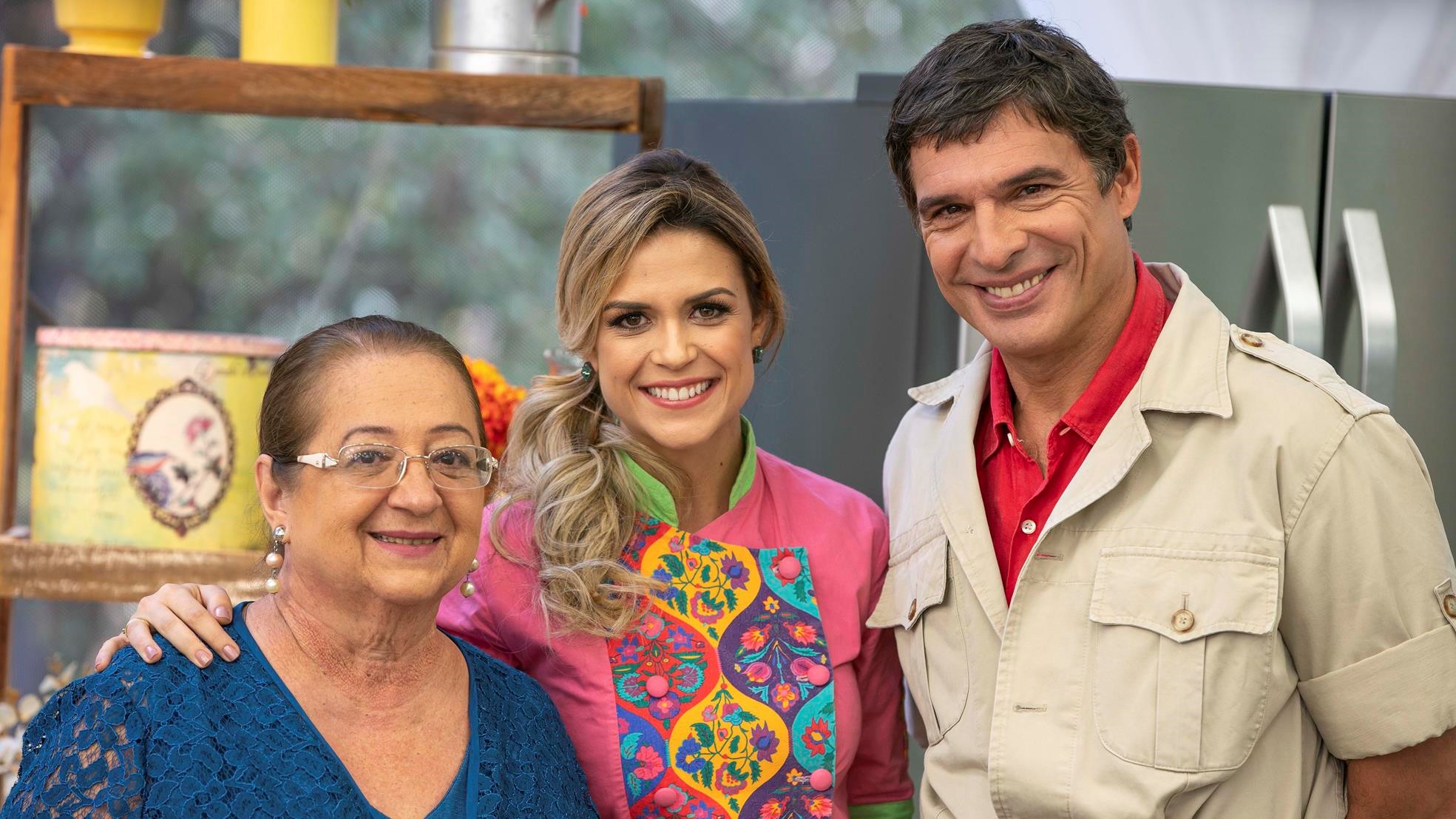 Dona Iaiá, Beca Milano e Olivier Anquier no Bake Off Brasil